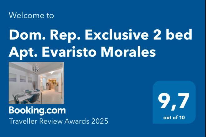 Dom. Rep. Exclusive 2 Bed Apt. Evaristo Morales Santo Domingo Eksteriør billede